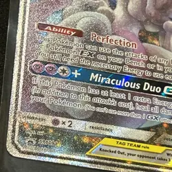 Pokemon Mewtwo & Mew GX SM191 Tag Team NM/Mint Black Star Promo Sun & Moon - Image 5