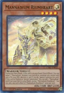 *** MANNADIUM RIUMHEART *** 1ST EDITION ULTRA RARE CYAC-EN012 (MINT/NM) YUGIOH! - Image 1