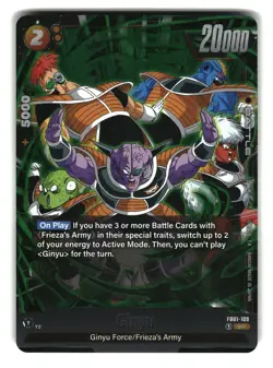 Ginyu FB01-109 SR Dragon Ball Super Fusion World Card - Image 1