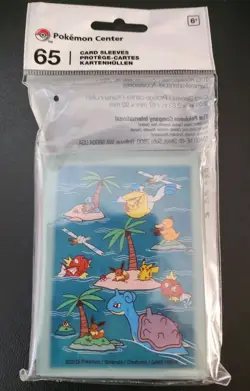Pokemon TCG: Sunny Sea Card Sleeves (65 Sleeves) Pokemon Center Exclusive - Image 1