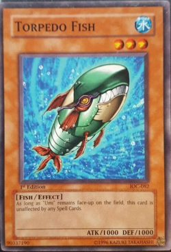 Torpedo Fish - IOC-082 - Common 1st Edition YuGiOh! TCG Card Invasion of Chaos - Image 1