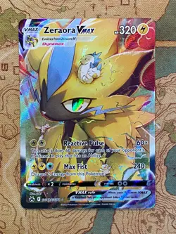Pokemon Card TCG - Zeraora VMAX GG42 Ultra Rare Crown Zenith Galarian Gallery NM - Image 1