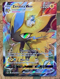 Pokemon Card TCG - Zeraora VMAX GG42 Ultra Rare Crown Zenith Galarian Gallery NM - Image 2