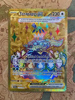 Pokemon Card TCG - Terapagos ex 173/142 Hyper Rare Stellar Crown Near Mint - Image 1