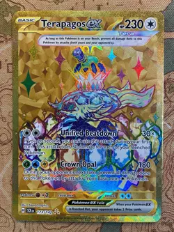 Pokemon Card TCG - Terapagos ex 173/142 Hyper Rare Stellar Crown Near Mint - Image 2