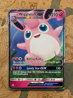 Pokemon Card TCG - Wigglytuff GX 42/68 Ultra Rare Hidden Fates Near Mint - Image 1