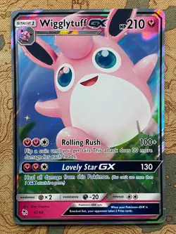 Pokemon Card TCG - Wigglytuff GX 42/68 Ultra Rare Hidden Fates Near Mint - Image 2