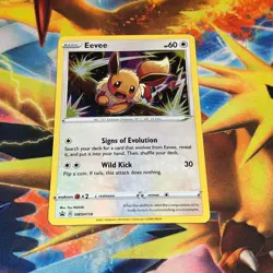 Eevee SWSH118 Arrow Holo Swirl PROMO Near Mint Pokemon Card - Image 1