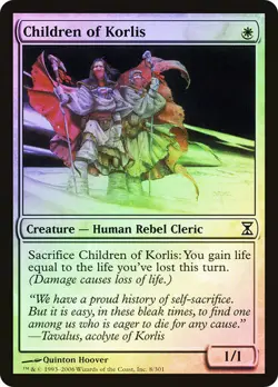 Magic The Gathering MTG CHILDREN OF KORLIS FOIL Time Spiral NM Near Mint - Image 1