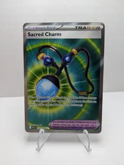 Sacred Charm 122/094 NM - Full Art Holo - 2025 TCG Pokemon Phantasmal Flames - Image 1
