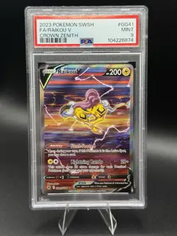 DA108565 2023 POKEMON SWORD AND SHIELD CROWN ZENITH #GG41 FA/RAIKOU V PSA 9 - Image 1