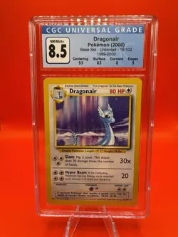 Base Set UK “4th Print” - Dragonair Rare - CGC 8.5 NM - Pokemon 1999-2000 WOTC - Image 1