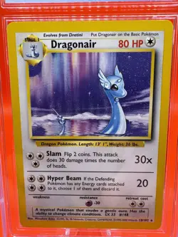 Base Set UK “4th Print” - Dragonair Rare - CGC 8.5 NM - Pokemon 1999-2000 WOTC - Image 3