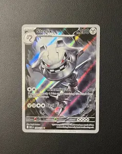 Steelix 150/132 IR Illustration Rare -Mega Evolution Base Set- Pokemon TCG NM #1 - Image 1