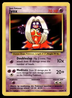 JYNX - 31/102 - BASE SET 1999 WOTC POKEMON - NM [A] - Image 1