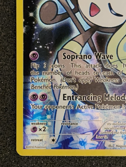 2016 Pokemon XY Black Star Promo Meloetta XY120 Holo EX-NM - Image 5