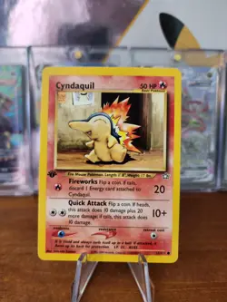 Pokemon TCG Cyndaquil Neo Genesis 57 Regular 1st Edition Common - Image 1