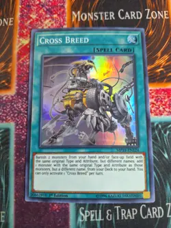 Yu-Gi-Oh! Cross Breed MP19-EN124 Super Rare 1st Edition Near Mint - Image 1