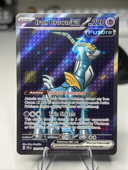 Pokemon Iron Crown ex 191/162 Temporal Forces SV Ultra Rare Full Art - Image 1