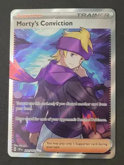 Morty's Conviction 201/162 NM Ultra Rare Temporal Forces Pokemon TCG - Image 1