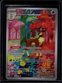2024 Pokemon S&V Temporal Forces Sawsbuck #166/162 - Image 1