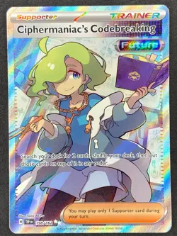 Pokemon Ciphermaniac's Codebreaking Full Art 198/162 TEF Temporal Forces NM - Image 1