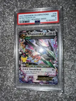 Pokemon TCG M Rayquaza EX Celebrations Classic Collection Mint 9 PSA - Image 1