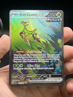 Iron Leaves ex 203/162 Temporal Forces Pokemon Special Illustration Rare NM- - Image 3