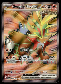 Pokemon TCG SV05: Temporal Forces #188/162 Gouging Fire ex NM - Image 1