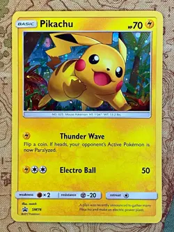 Pokemon TCG - Pikachu SM76 Cosmos Foil Sun & Moon Black Star Promo Near Mint - Image 2