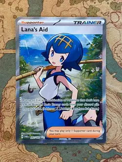 Pokemon TCG Lanas Aid 207/167 Ultra Rare Full Art Trainer Twilight Masquerade NM - Image 1