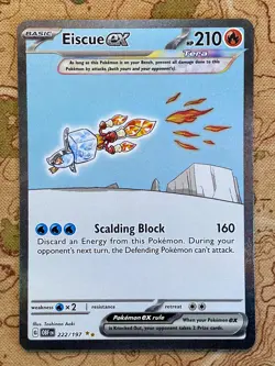 Pokemon TCG - Eiscue ex 222/197 Special Illustration Rare SIR Obsidian Flames NM - Image 2
