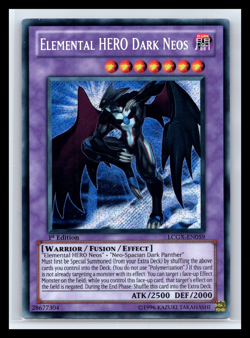 Yugioh Elemental HERO Dark Neos LCGX-EN089 1st Edition Secret Rare TCG CCG NM - Image 1