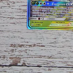 Pokemon TCG Celebi & Venusaur GX Card 1/181 Tag Team Sun Moon - Image 5