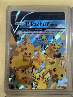 2021 Pokemon Pikachu V-Union [Set of 4] SWSH139-142 Black Star Promo Cards Holo - Image 2