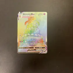 Pokemon Alcremie VMAX TCG Shining Fates Card 073/072 Rainbow Secret Rare - Image 1