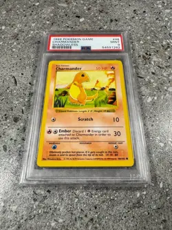 Pokemon TCG Cards SHADOWLESS Charmander 46/102 Base Set PSA 9 MINT - Image 1