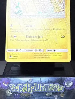 Pokemon Card Pikachu SM162 Sun & Moon Holo Black Star Promo Team Up Played - Image 3