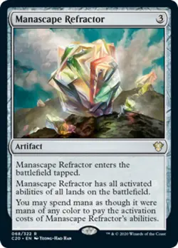 Manascape Refractor x1 NM Magic the Gathering 1x Commander 2020 mtg card - Image 1