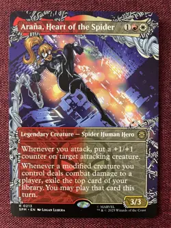 Arana Heart of the Spider #213 SHOWCASE NM/M MTG Spiderman Magic Card - Image 1