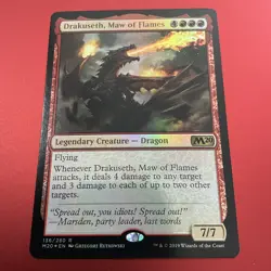 x1 Drakuseth, Maw of Flames FDN Foundations MTG 193 RARE M/NM 1x - Image 1