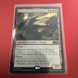 x1 Drakuseth, Maw of Flames FDN Foundations MTG 193 RARE M/NM 1x - Image 3