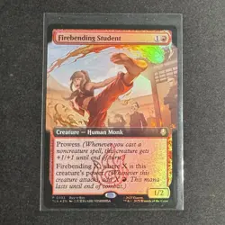 Firebending Student Extended Art #393 FOIL Buy-a-Box Promo MTG Avatar TLA - Image 1
