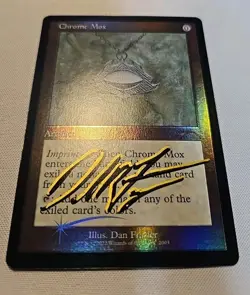 MTG Chrome Mox Foil Secret Lair: 30th Anniversary Signed By Artist Dan Frazier - Image 2