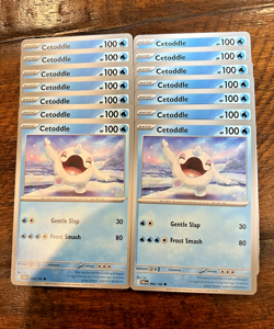 LOT x14 - #64 Cetoddle Pokemon TCG S&V Destined Rivals - Water - Image 1