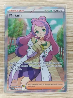 Pokemon 2023 Miriam Full Art Scarlet & Violet Base Set 238/198 - Image 1