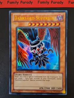 Darklord Superbia LC02-EN005 Carte YuGiOh! Ultra Rare Limited Edition Anglais - Image 1
