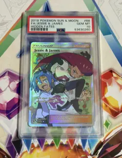 2019 PSA 10 Jessie & James FA #68 - Hidden Fates - GEM MT 10 - Pokemon - Image 1