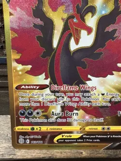 Galarian Moltres 183/172 Brilliant Stars Full Art Secret Rare Pokemon TCG - NM - Image 4
