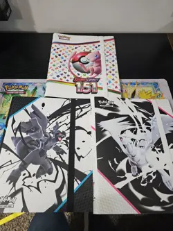 Pokemon Scarlet & Violet 151, Black Bolt & White Flare 3 Binder Lot. Never Used - Image 1